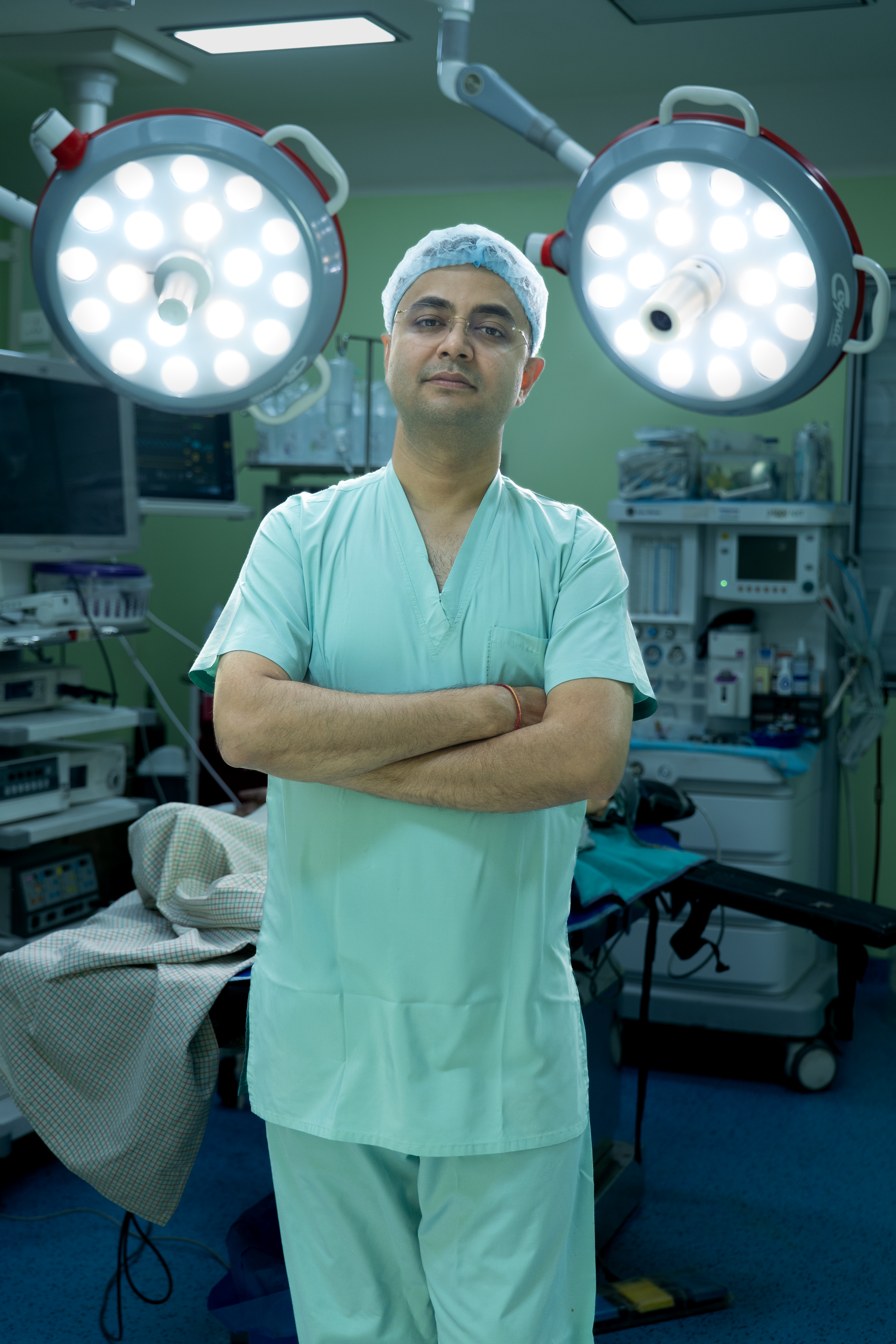 Doctor with patient